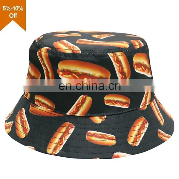 Plastic Cotton Twill Bucket Hat With Printed Logo