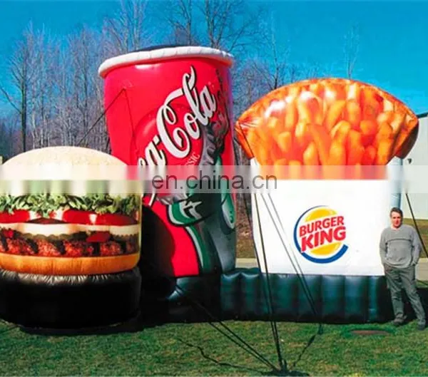 Custom Giant Inflatable Hamburger Advertising Figures photo-2