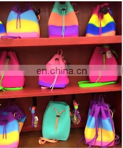 Hot Sale En-friendly Candy Colors Backpack Silicon Rubber Kids School Bag photo-5
