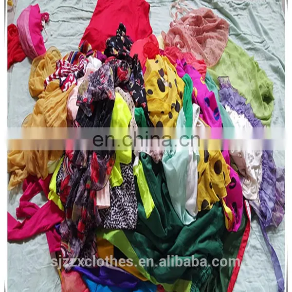 Secondhand Clothes Lady Fashion Silk Dress photo-3