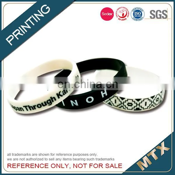 Printing Silicon Wristband Bracelet Supplier photo-3