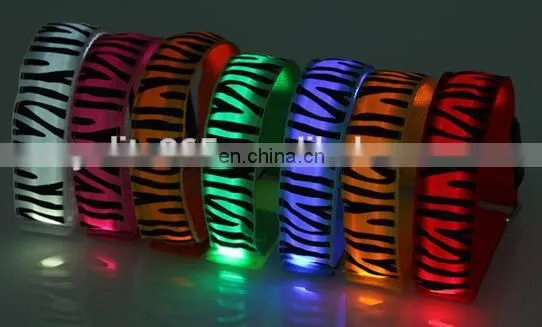 Customed LED Sport Night Running Safety Reflective Zebra-Stripe Arm Belt photo-3