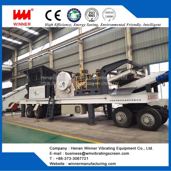 High Capacity Tire Type Mobile Crushing Station Plant photo-3