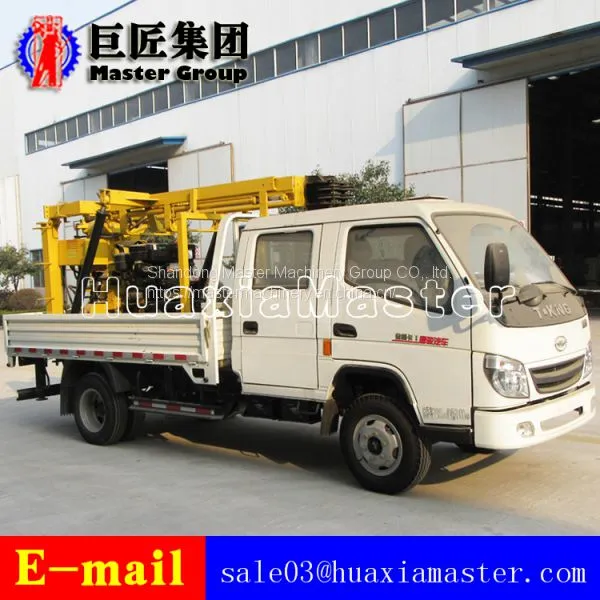 XYC-200 Vehicle-mounted Mobile Hydraulic Rotary Water Well Drilling Rig In Stock photo-5
