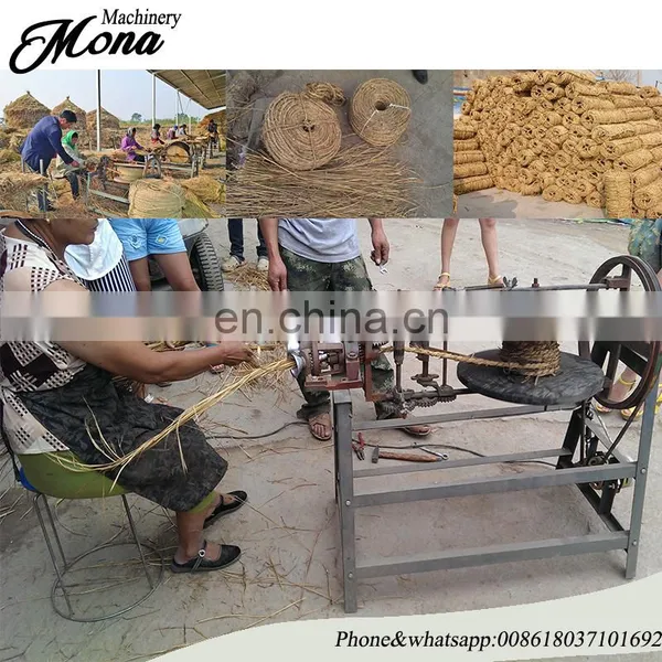 Hemp Rope Making Machine Grass Straw Rope Knitting Machine photo-6
