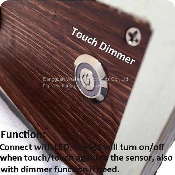 Touch Sensor Switch recessed installation for LED Light