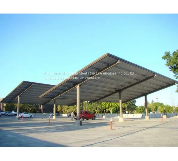 Prefab Steel Structure Canopy Garage Carport for Car Parking photo-2