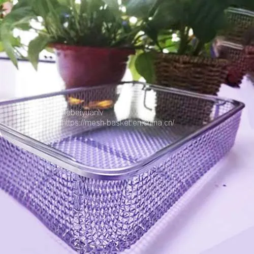 Stainless Steel Stamping Wire Mesh Medical Disinfection Basket photo-2