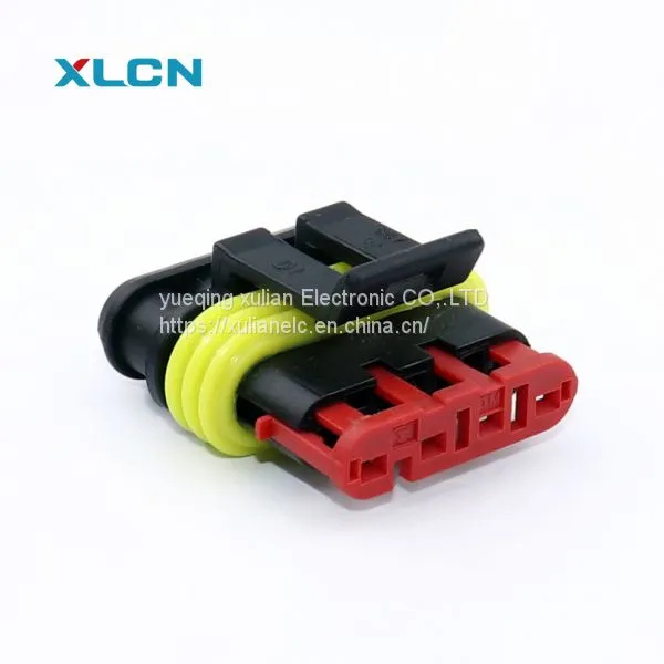 Alternate AMP Superseal 1.5 Series Amp 4 Pin Connector Housing 282106-1 282087-1 photo-3