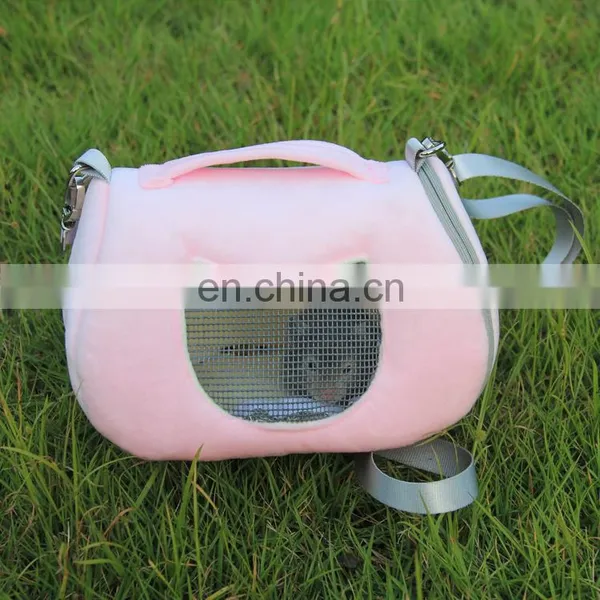 Hamster Accessories Carrier Travel Bag Small Animal Breathable Detachable Strap Zippered Single Shoulder Bags Cage For A Hamster photo-4