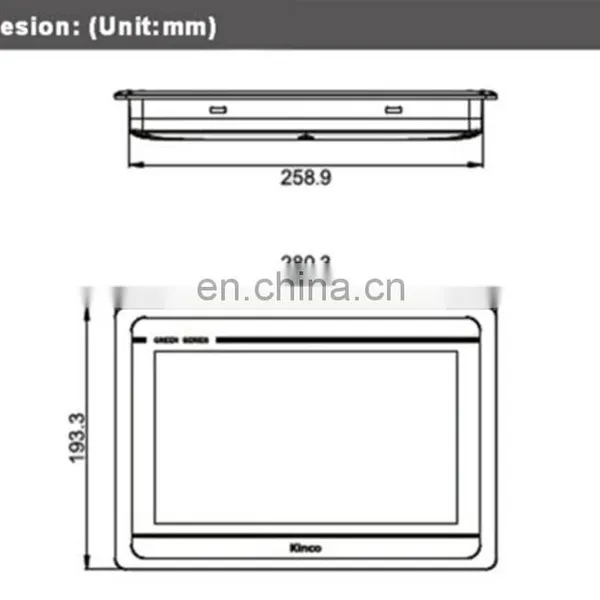 Kinco Eview HMI GL100 10.1 Inch Touch Screen Cheap Hmi Touch Screen for Plc photo-3
