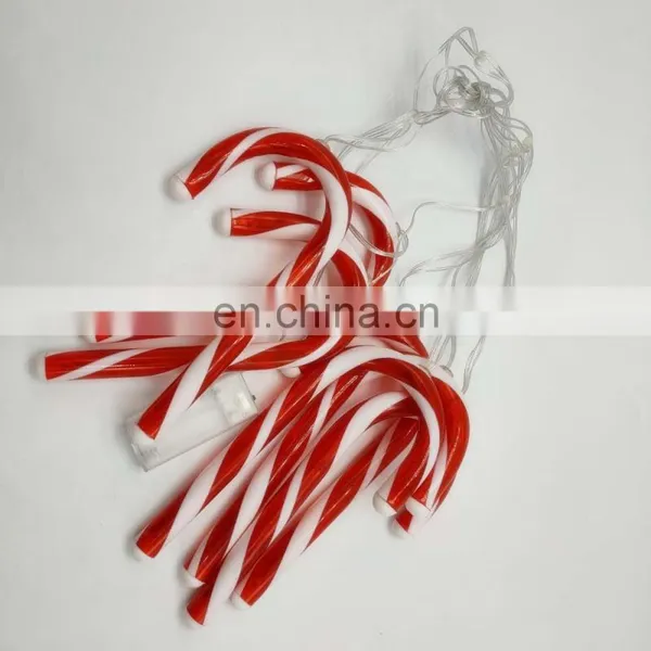 Battery Powered 3D Candy Cane Christmas Crutch Fairy LED String Light Party Light photo-3