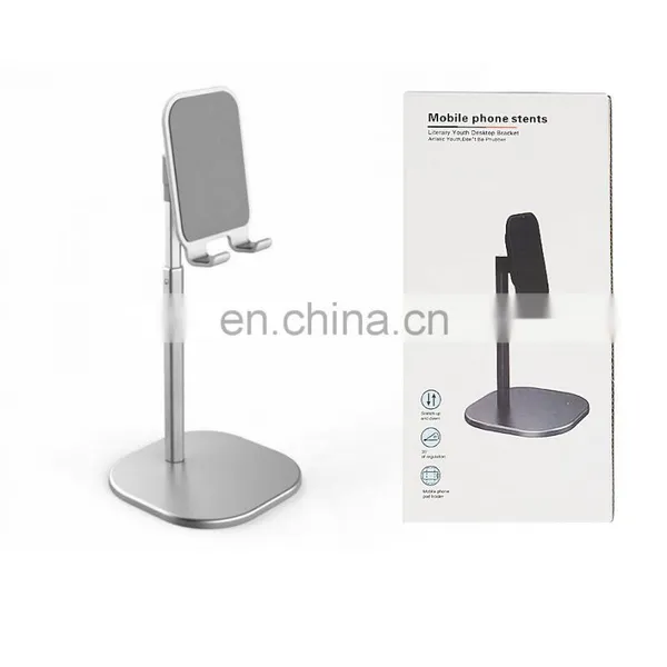 Portable Silicone Aluminum Universal Tablet Phone Holder Desk Stand For Cell Phone Table Holder photo-5