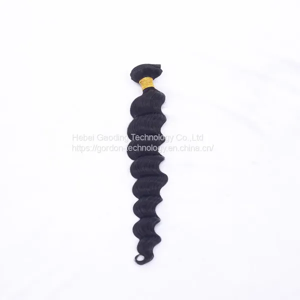 Natural Black Loose Deep Wave Human Hair Bunldes Hair Extensions