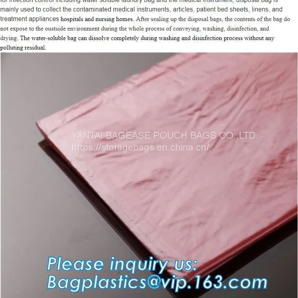 Water Soluble Pva Dog Yard Waste Bag, PVA Bag for Carp Fishing, Water Dissolvable Laundry Bag, Commercial Laundry Bagpac photo-4