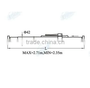 04202 Aluminum Ratchet Cargo Bar Load Bar Adjustable Telescopic Bars photo-2