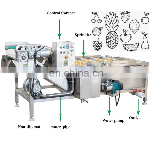 Vegetable Mango Dates Bubble Washing Machine Fruit And Vegetable Cleaning Machine for Sale photo-4