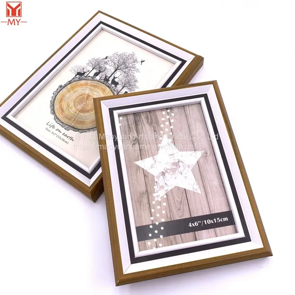 Factory Price MDF Classical Practical Wooden Pattern Photo Frame Tabletop Photo Frame for Home Decoration photo-5
