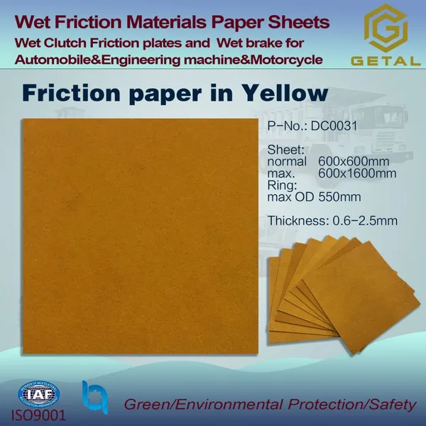 Wet Friction Materials Paper Sheets photo-4