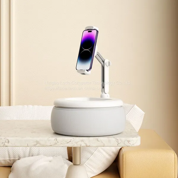 Manufacturer Supply New Arrival Adjustable Mobile Phone Holder Pillow Tablet Stands With Snacks Box photo-2