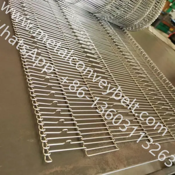 304 Stainless Steel Wire Mesh Ladder Chain Conveyor Belt Flat Flex Belt for Furnace Oven,pizza Oven photo-4
