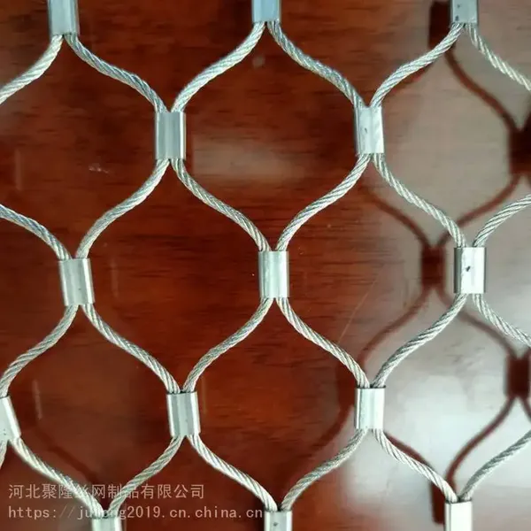 Stainless Steel Wire Rope Cable Hand-Woven Net Flexible Metal Mesh Net Balcony Railing Animal Poultry Bird Cage Garden Farm Zoo Safety Wire Net photo-4