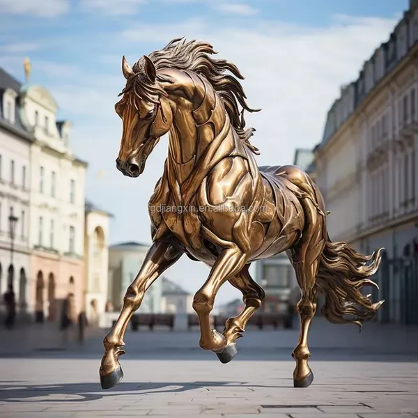 Handcrafted Bronze Horse Sculpture, Dynamic Equestrian Art, Luxurious Home Museum or Gallery, High-end Metal Handicrafts photo-5