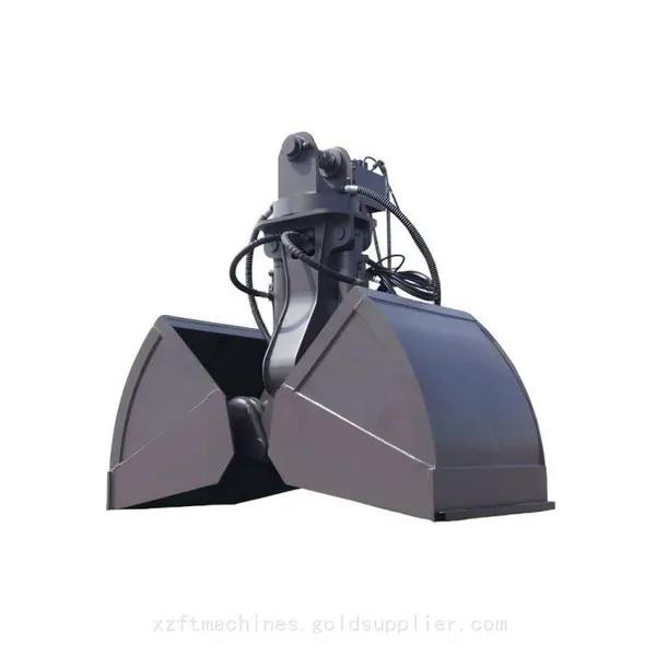 Double-Cylinder Synchronized Clamshell Bucket Bulk Material Handling Grab