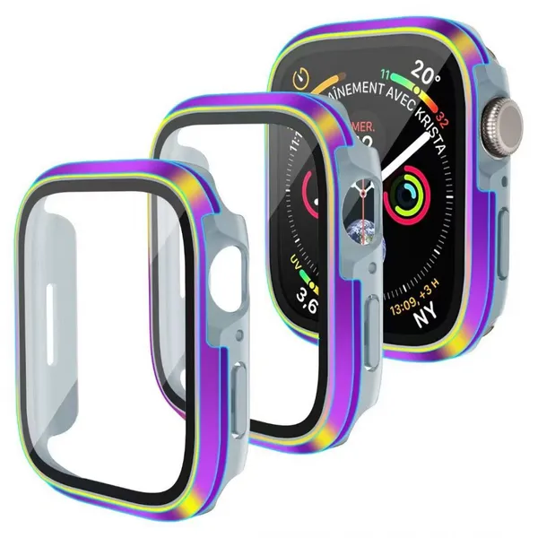 Rugged Case Apple Watch Ultra Military Protective Cover Bumper IWatch Tempered Glass Screen Protector photo-3