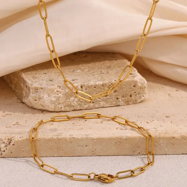 Factory Price 316L Stainless Steel Choker Necklace 18K PVD Plated Waterproof Anti-tarnish