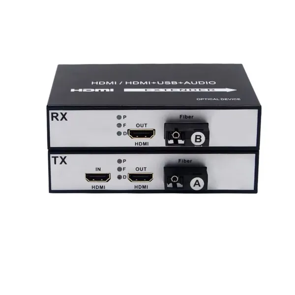 HDMI в оптический преобразователь 1080P 60Гц 20КМ с петлевым выходом HDMI оптический расширитель