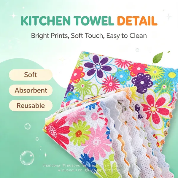 Rainbow Microfiber Cleaning Towel Reusable Washable Non‑Scratch Household Wiping Rag