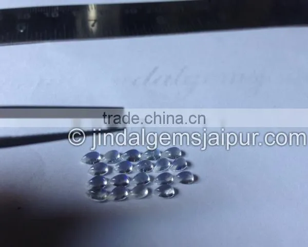 AAA Quality Wholesale Rainbow Moonstone Smooth Pear Cabochon photo-4