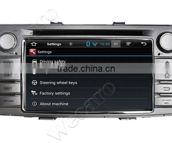 Wecaro Android 4.4.4 Car Multimedia System Double Din for Toyota Hilux Car Stereo WIFI 3G 2012 2013 2014 photo-2