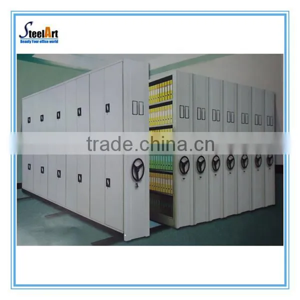Library/school Furniture Mobile Compact Cabinet/ Manual Mass Shelf /Compact Shelving System photo-2