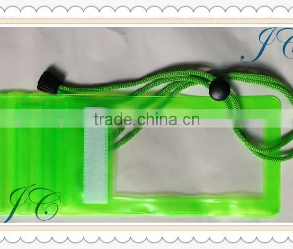 Fashion Colorful PVC Plastic Mobile Phone Waterproof Bag With String for Promotion photo-3
