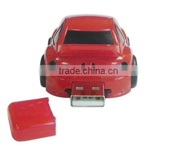 Plastic Micro Car Shaped Drive Usb 2.0 Red Yellow Blue Color photo-3