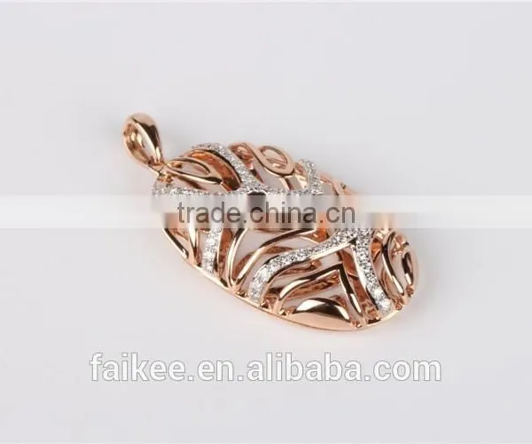Top Sale Gold Pendant Designs Beautiful 925 Sterling Silver Jewelry Gold Plated Dubai Pendant Necklace photo-6