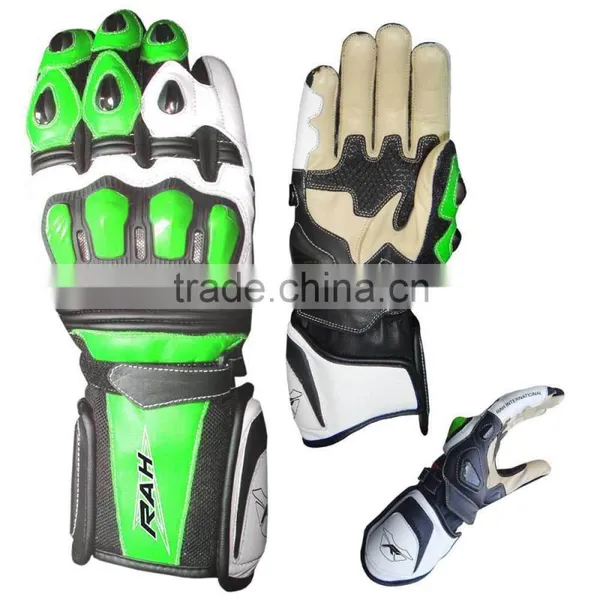 Full Racers Custom Motorbike Leather Gloves photo-3
