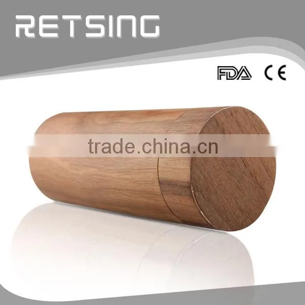 Hot Round Wooden Bamboo Sunglasses Case Box Engraved Logo for Free photo-2