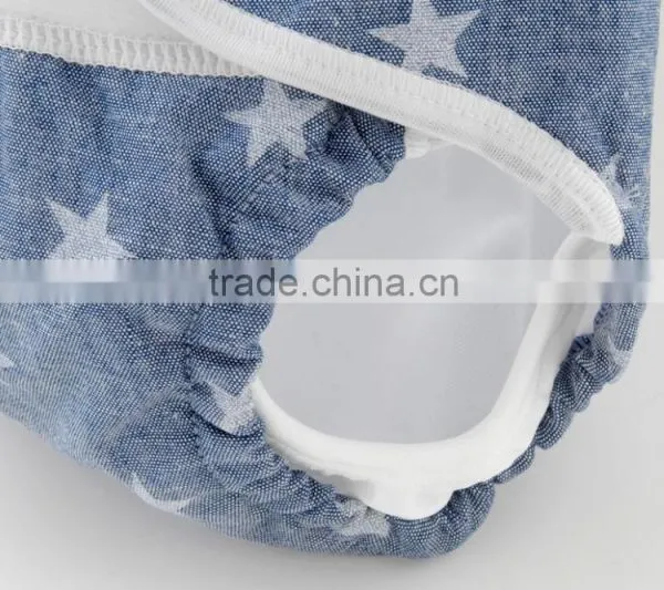 Made in Japan Wholesale Diapers Star Pattern Cute Cloth Nappy Cover for Baby photo-3