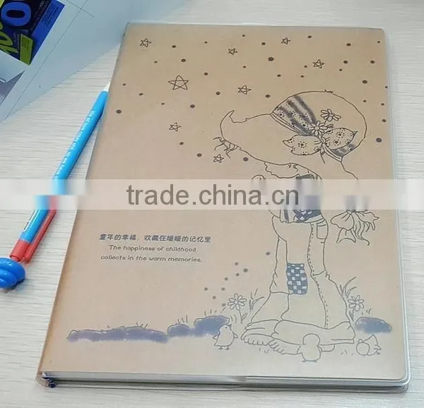 Factory cheap note books with kraft paper cover
