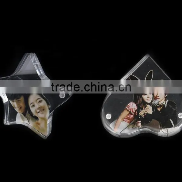 Clear Star-shaped Acrylic Photo Frame Sandwich photo-5