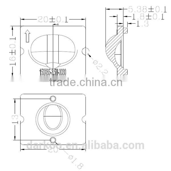Outdoor Lighting Integrate Streetlight Plastic Lens DK150*60-3.5H-5050 photo-2