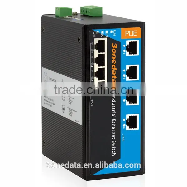 8-port Industrial Power Over Ethernet Switch