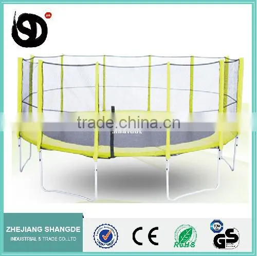 16ft Biggest Indoor Industrial Trampolines Bungee Jumping Harness With Enclosure photo-3