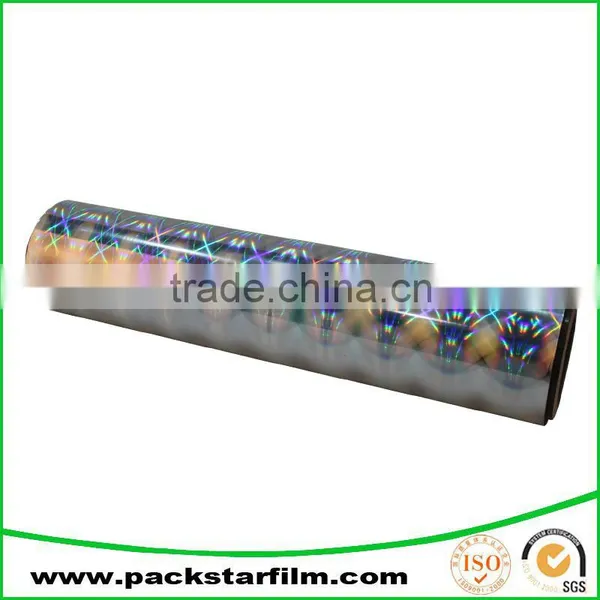 Supplier Wholesale Metallized Bopp Film With Stripe Effect photo-4