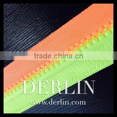 Safety Road Wear Shiny Reflective Neon Plastic Zipper photo-2