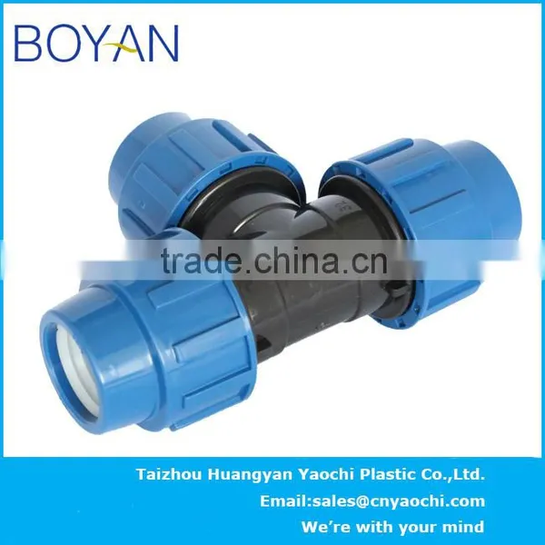 BOYAN PP Compression Quick Pipe Fittings for Irrigation Reducing Tee photo-3