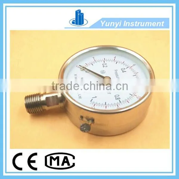 SS316 Double Scale Pressure Gauge kg and Psi photo-6